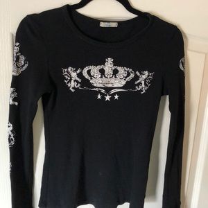 Bloom long sleeve thermal type cotton tee